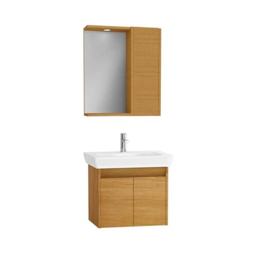 Vitra Step Demonte Set 65 cm Kapaklı Tik Banyo Dolabı