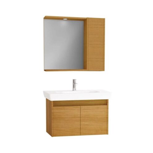 Vitra Step Demonte Set 85 cm Kapaklı Tik Banyo Dolabı