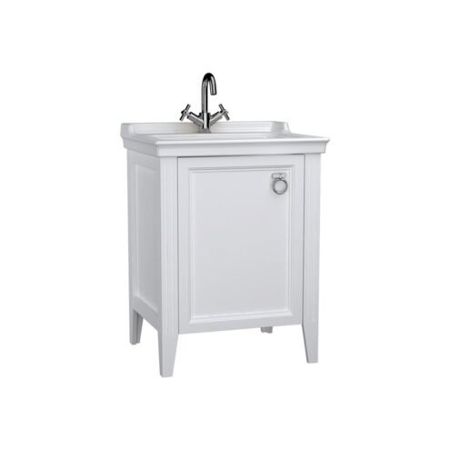 VitrA Valarte 65 cm Mat Beyaz Kapaklı Lavabo Alt Dolabı