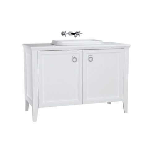 VitrA Valarte 120 cm Mat Beyaz Kapaklı Lavabo Alt Dolabı