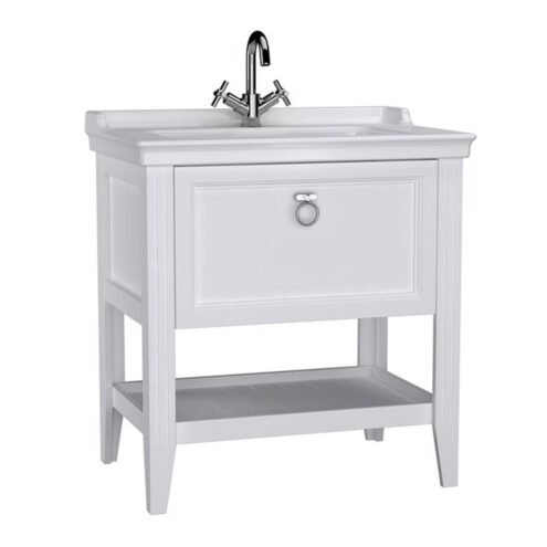 VitrA Valarte 80 cm Mat Beyaz Çekmeceli Lavabo Alt Dolabı
