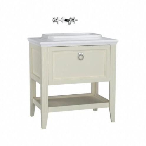 VitrA Valarte 80 cm Mat Fildişi Çekmeceli Lavabo Alt Dolabı