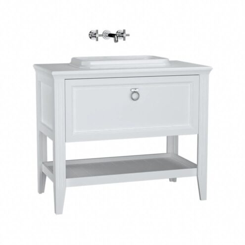 VitrA Valarte 100 cm Mat Beyaz Çekmeceli Lavabo Alt Dolabı