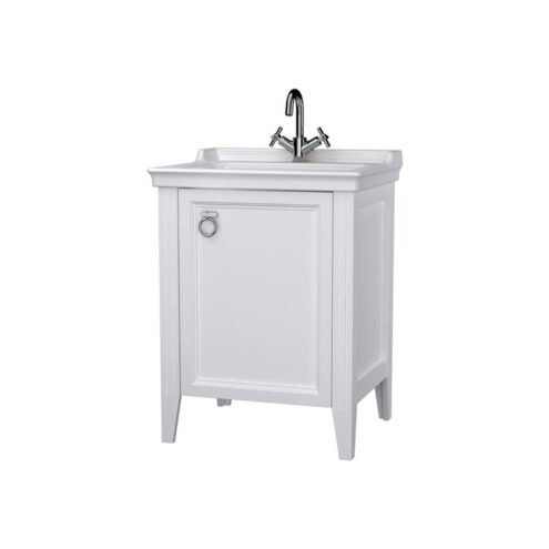 VitrA Valarte 65 cm Mat Beyaz Kapaklı Lavabo Alt Dolabı
