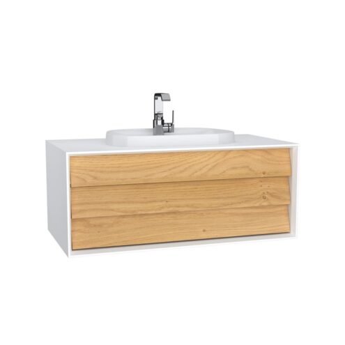 VitrA Frame 100 cm Dore Meşe Lavabo Alt Dolabı