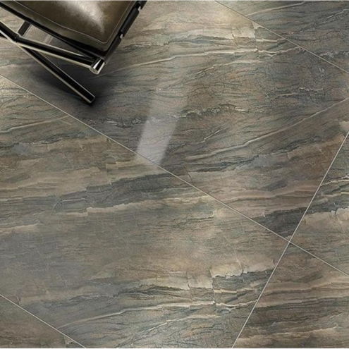 Kütahya Seramik Faselis 60x120 cm Kahve Rektifiye Parlak Nano