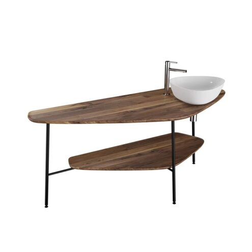 VitrA Plural 160 cm Koyu Meşe Sağ Büyük Tezgah