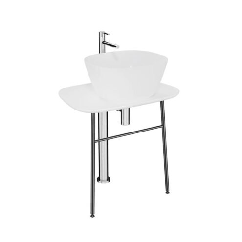 VitrA Plural 70 cm Beyaz Alçak Serbest Lavabo Ünitesi