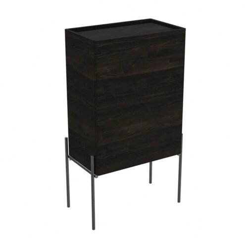 VitrA Equal 45 cm Karağaç Sol Kapaklı Orta Ünite