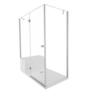 VitrA Roomy Neo 150x80 cm Beyaz Panelli Tekneli Ve Çekmeceli Sol Kompakt Duş Ünitesi