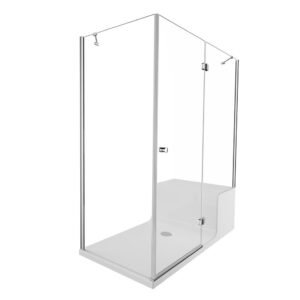 VitrA Roomy Neo 150x80 cm Beyaz Panelli Tekneli Ve Çekmeceli Sağ Kompakt Duş Ünitesi