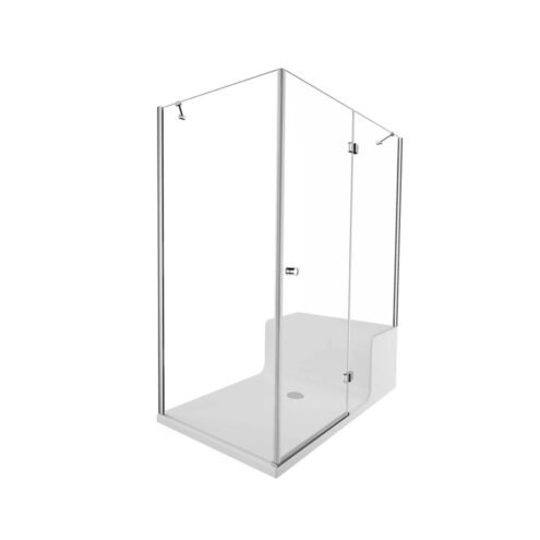 VitrA Roomy Neo 150x90 cm Çekmeceli Sağ Kompakt Duş Ünitesi