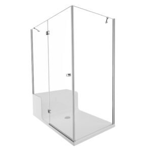 VitrA Roomy Neo 150x90 cm Beyaz Panelli Tekneli Ve Çekmeceli Sağ Kompakt Duş Ünitesi