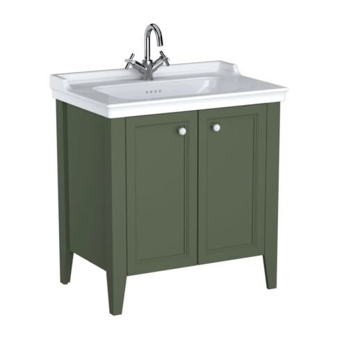 VitrA Valarte Neo 80 cm Retro Yeşil Lavabo Alt Dolabı