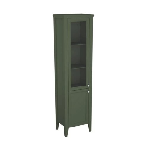VitrA Valarte Neo 55 cm Retro Yeşil Sol Açılır Cam Kapaklı Boy Dolabı