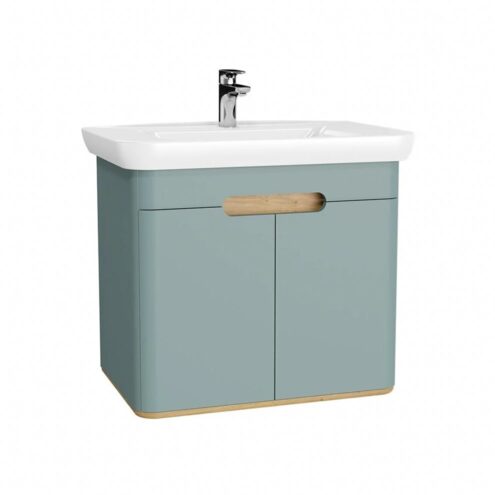 VitrA Sento 80 cm Mat Fiyord Yeşili Kapaklı Lavabo Alt Dolabı