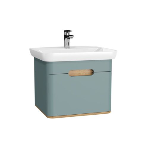 VitrA Sento 65 cm Mat Fiyord Yeşili Çekmeceli Lavabo Alt Dolabı