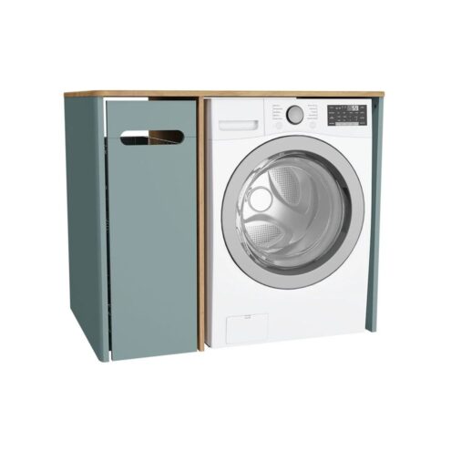 VitrA Sento 105 cm Mat Fiyord Yeşili Sol Açılır Çamaşır Makinesi Dolabı