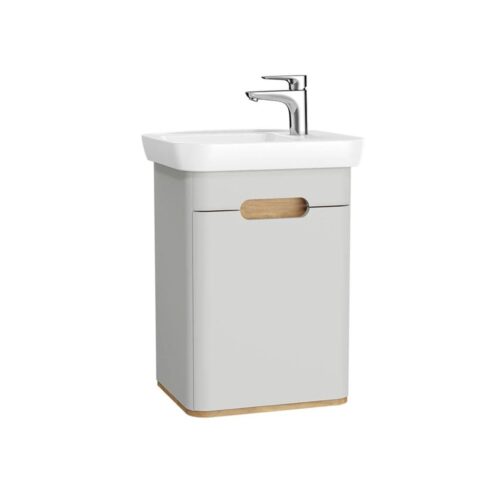 VitrA Sento 50 cm Mat Açık Gri Sağ Açılır Lavabo Alt Dolabı