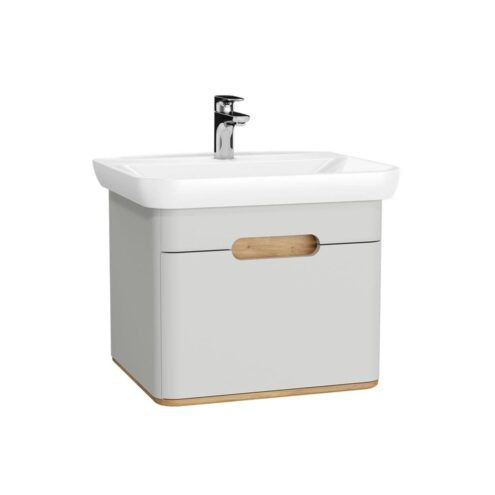 VitrA Sento 65 cm Mat Açık Gri Çekmeceli Lavabo Alt Dolabı
