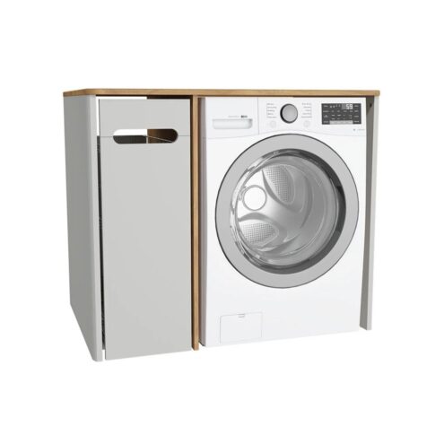 VitrA Sento 105 cm Mat Açık Gri Sol Açılır Çamaşır Makinesi Dolabı