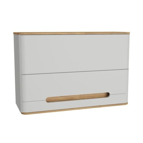 VitrA Sento 105 cm Mat Açık Gri Üst Dolap