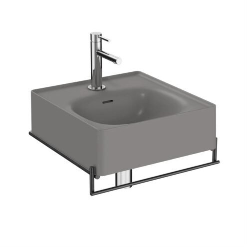 VitrA Equal 40 cm Gri Lavabolu Havluluklu Lavabo Ünitesi