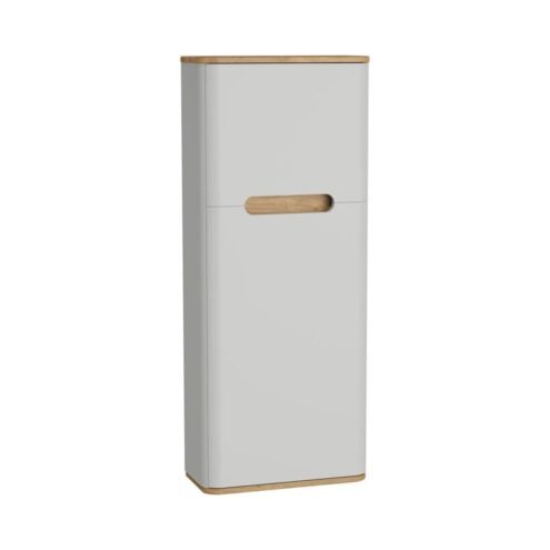 VitrA Sento 50 cm Mat Açık Gri Sol Açılır Dar Boy Dolabı