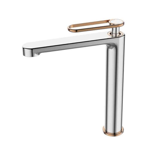 Newarc Zeta Krom Parlak Bakır Çanak Tipi Lavabo Bataryası