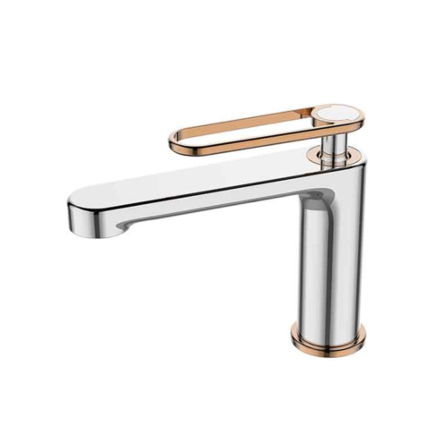 Newarc Zeta Krom Parlak Bakır Lavabo Bataryası