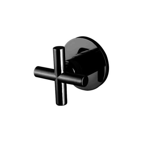 Tema Cross Ankastre Mat Siyah Stop Valf