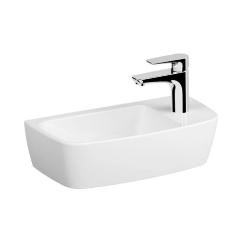 VitrA Shift 50 cm Beyaz Sağdan Armatür Delikli Çanak Lavabo