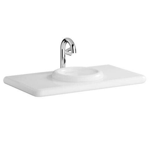 VitrA Liquid 100 cm Lavabo Delikli Seramik Tezgah