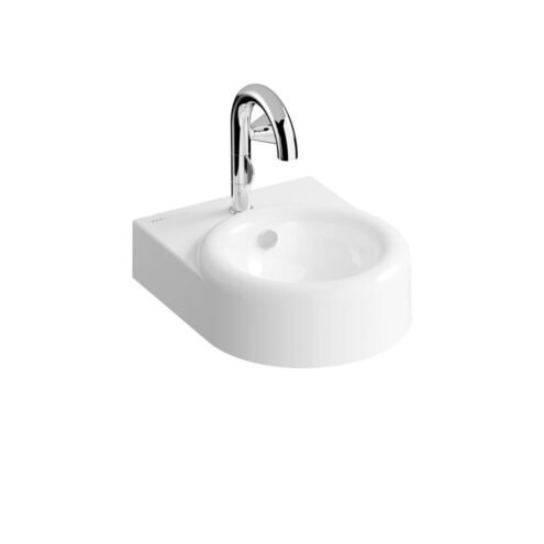 VitrA Liquid 40 cm Beyaz Orta Armatür Delikli Su Taşmalı Beyaz Lavabo