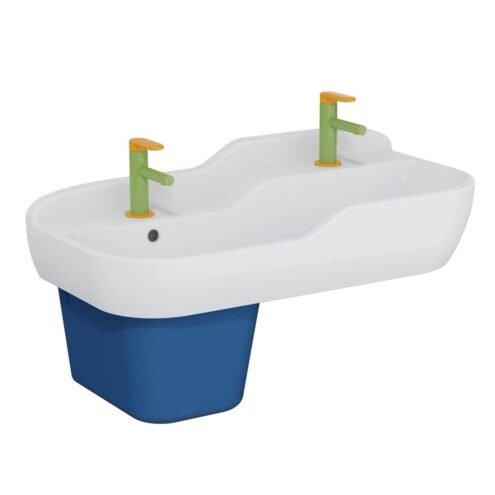 VitrA Sento 85 cm Beyaz İkili Çocuk Lavabo