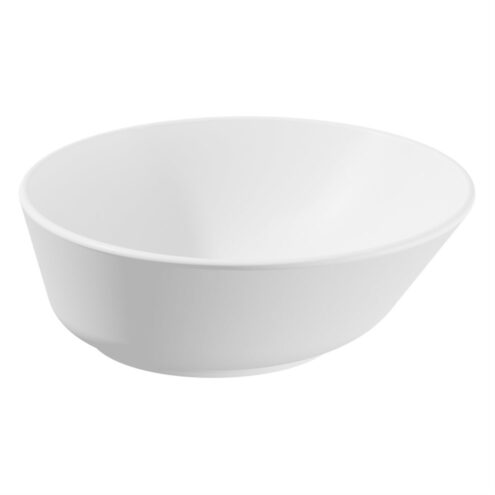VitrA Geo Mat Beyaz Çanak Lavabo, Yuvarlak, Kompakt, 38x38 cm Armatür Deliksiz, Su Taşma Deliksiz