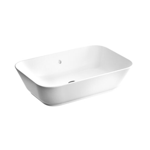 VitrA Geo 60 cm Beyaz Dikdörtgen Çanak Lavabo