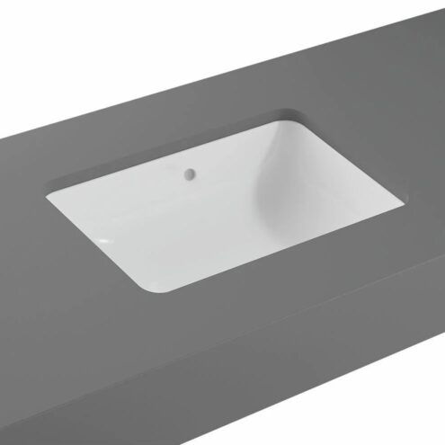 VitrA S20 Beyaz Tezgahaltı Lavabo, Dikdörtgen, 55x37 cm Armatür Deliksiz, Su Taşma Delikli