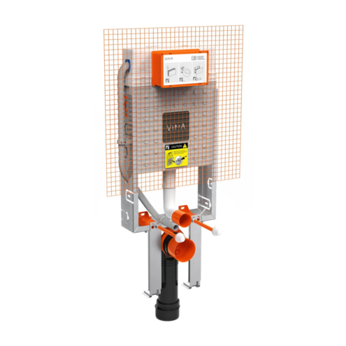 Vitra 3/6 lt Asma Klozetler İçin Ayarlanabilir Kalın Metal Ayaklı Gömme Rezervuar