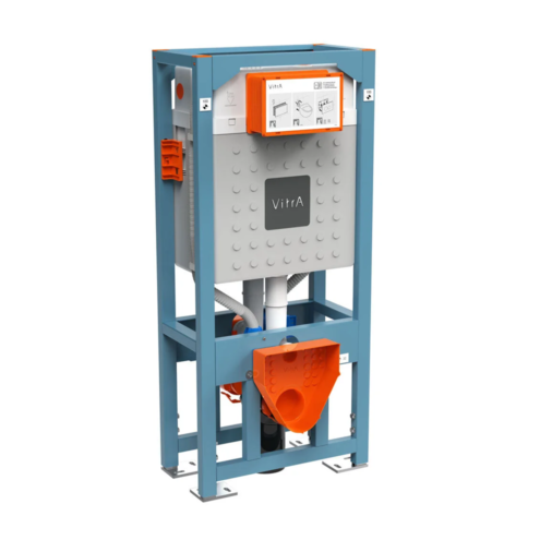 Vitra 3/6 lt Asma Klozetler İçin Alçıpan Duvar İçi (Yere Montaj) Sırt Sırta Uygulama Gömme Rezervuar