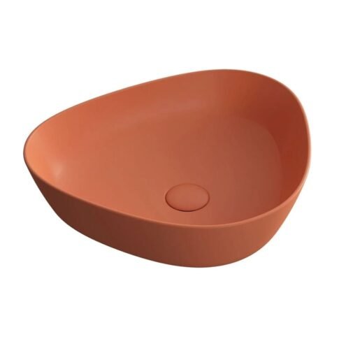 VitrA Plural 47 cm Mat Terra Rossa Üçgen Çanak Lavabo