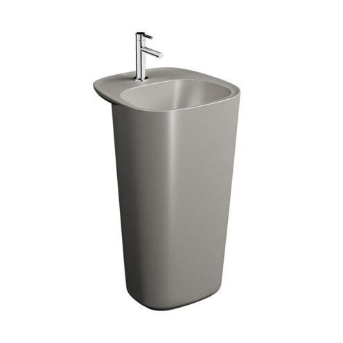 VitrA Plural 50 cm Mat Bej Monoblok Lavabo