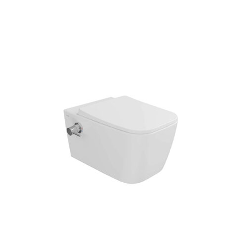 VitrA Metropole Square Beyaz Asma Klozet QuantumFlush 56 cm Termostatik Entegre Musluklu 7906B403-7211 ürün görseli