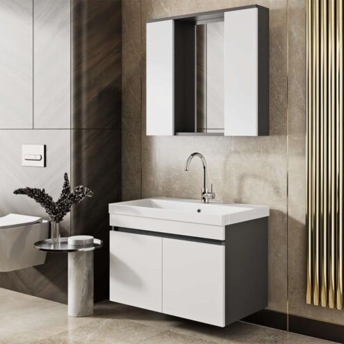 Karen Arya 80 cm Banyo Dolabı