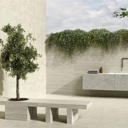 Vitra 60x120 cm Lightstone Fossile A.Gri R10A 7R Karo