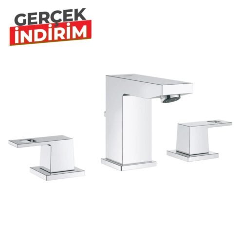 Grohe Eurocube Üç Delikli Lavabo Bataryası