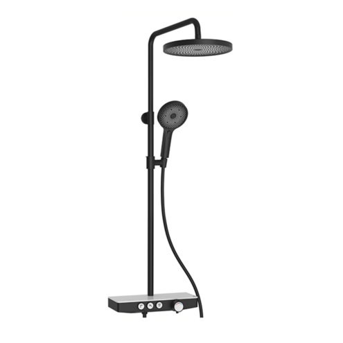 Newarc Bold Siyah Bataryalı Duş Ünitesi