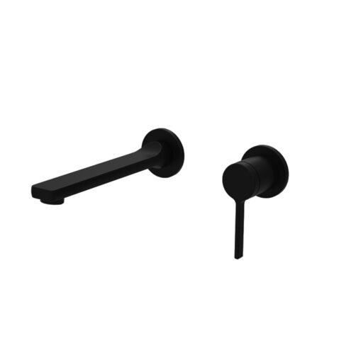 Newarc Bold Mat Siyah Ankastre Lavabo Bataryası