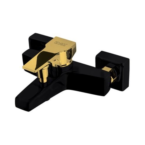 Newarc Aqua Mat Siyah-Altın Banyo Bataryası