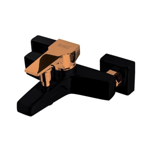 Newarc Aqua Mat Siyah-Parlak Bakır Banyo Bataryası